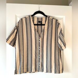 Icone cotton/linen shirt - size L EUC